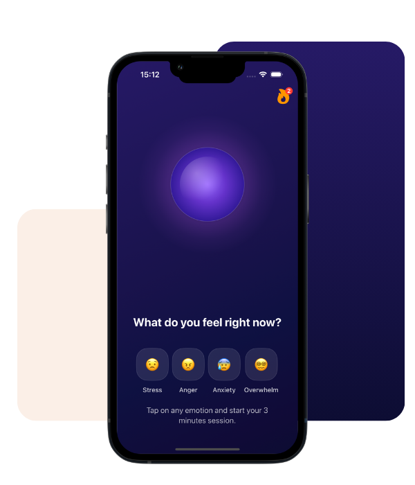 3 3 minute stress relief sessions home screen app